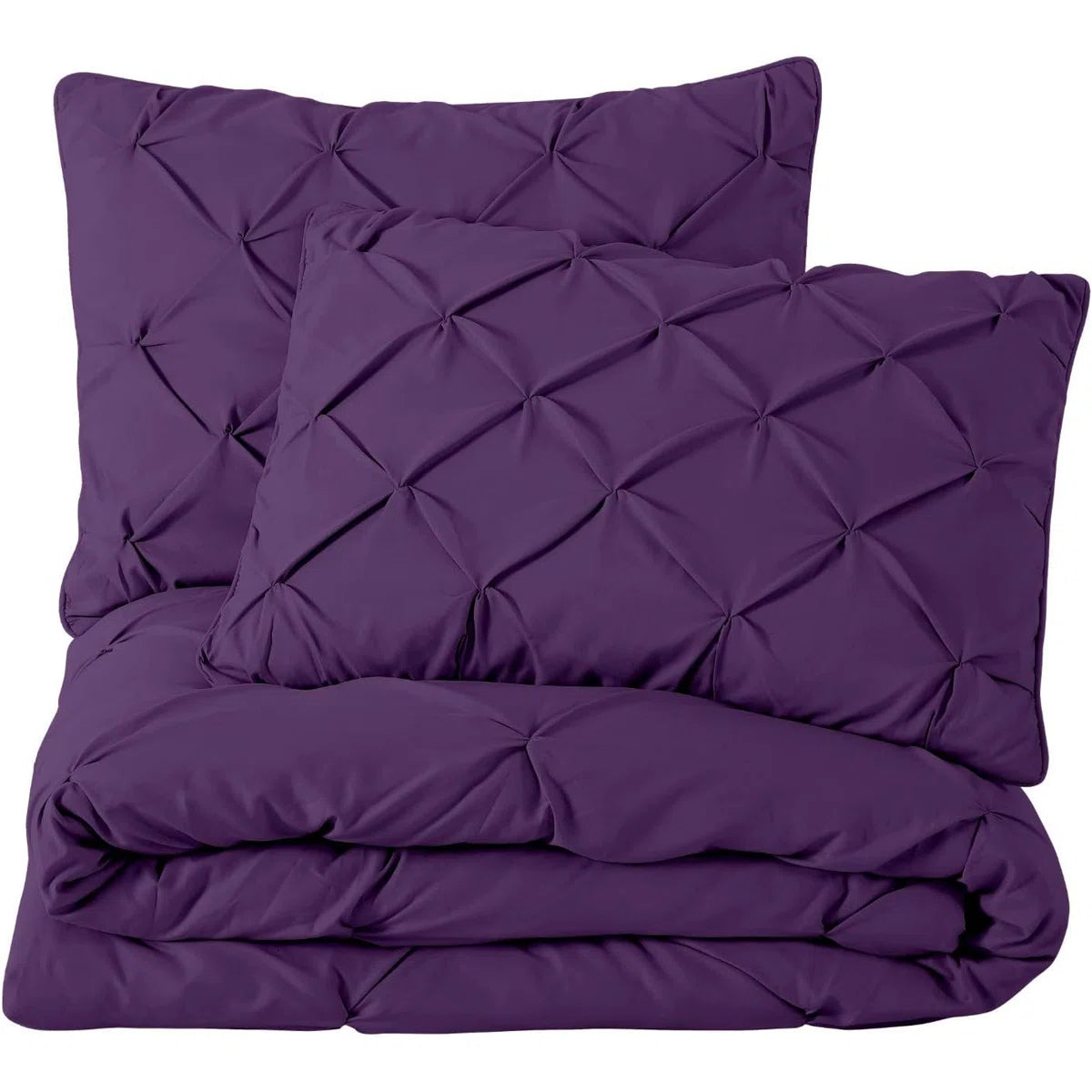 Berlin Pintuck Microfiber 3-Piece Comforter Set
