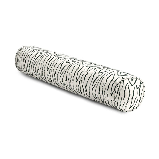 Animal Instinct Abstract Feather Linen Reversible Throw Pillow