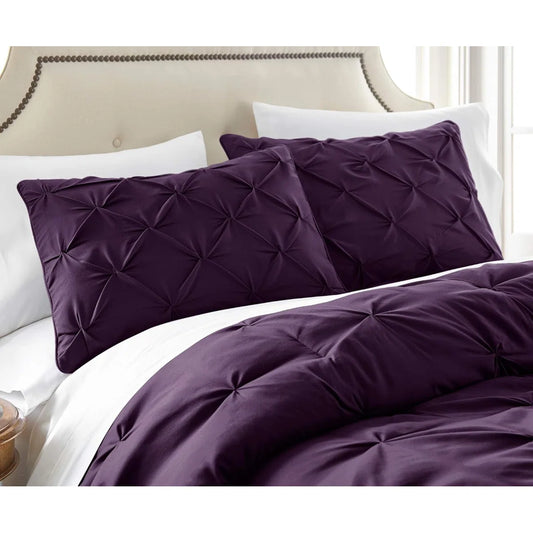 Berlin Pintuck Microfiber 3-Piece Comforter Set